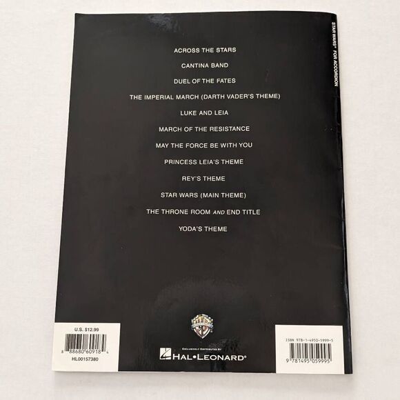 Star Wars for Accordion Score Arrangement Music Instrument - Picture 5 of 5